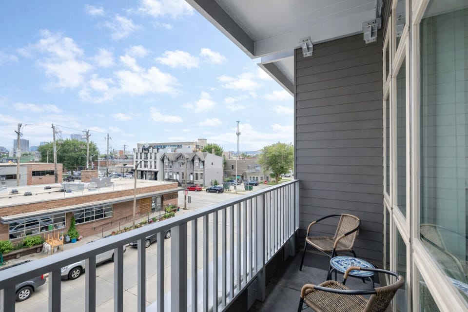 Morning coffee with a view—enjoy the fresh air from your private outdoor space