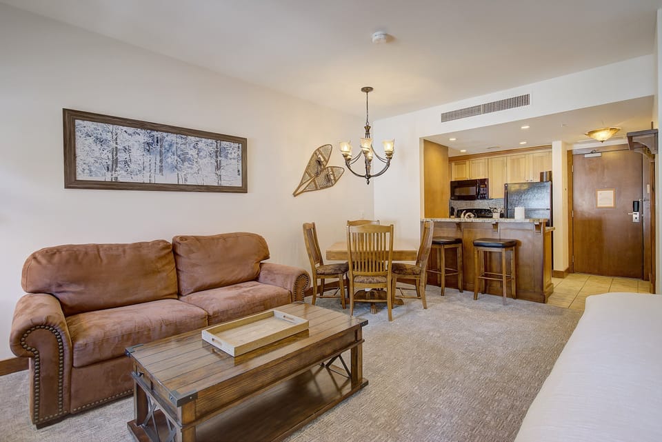 Studio with Sleeper Sofa and 1 King Bed