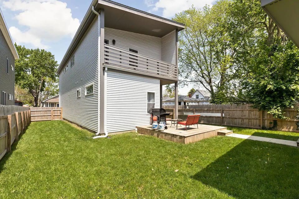 Our backyard patio is the perfect spot to unwind after a busy day