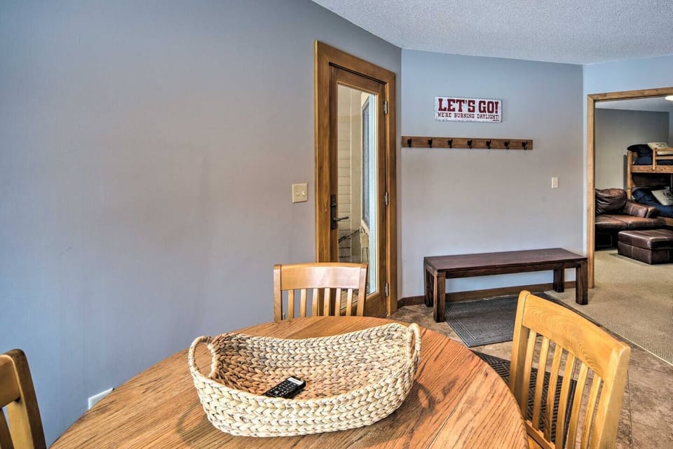 Lower Level Game Area and Door for ski-in/ski-out!