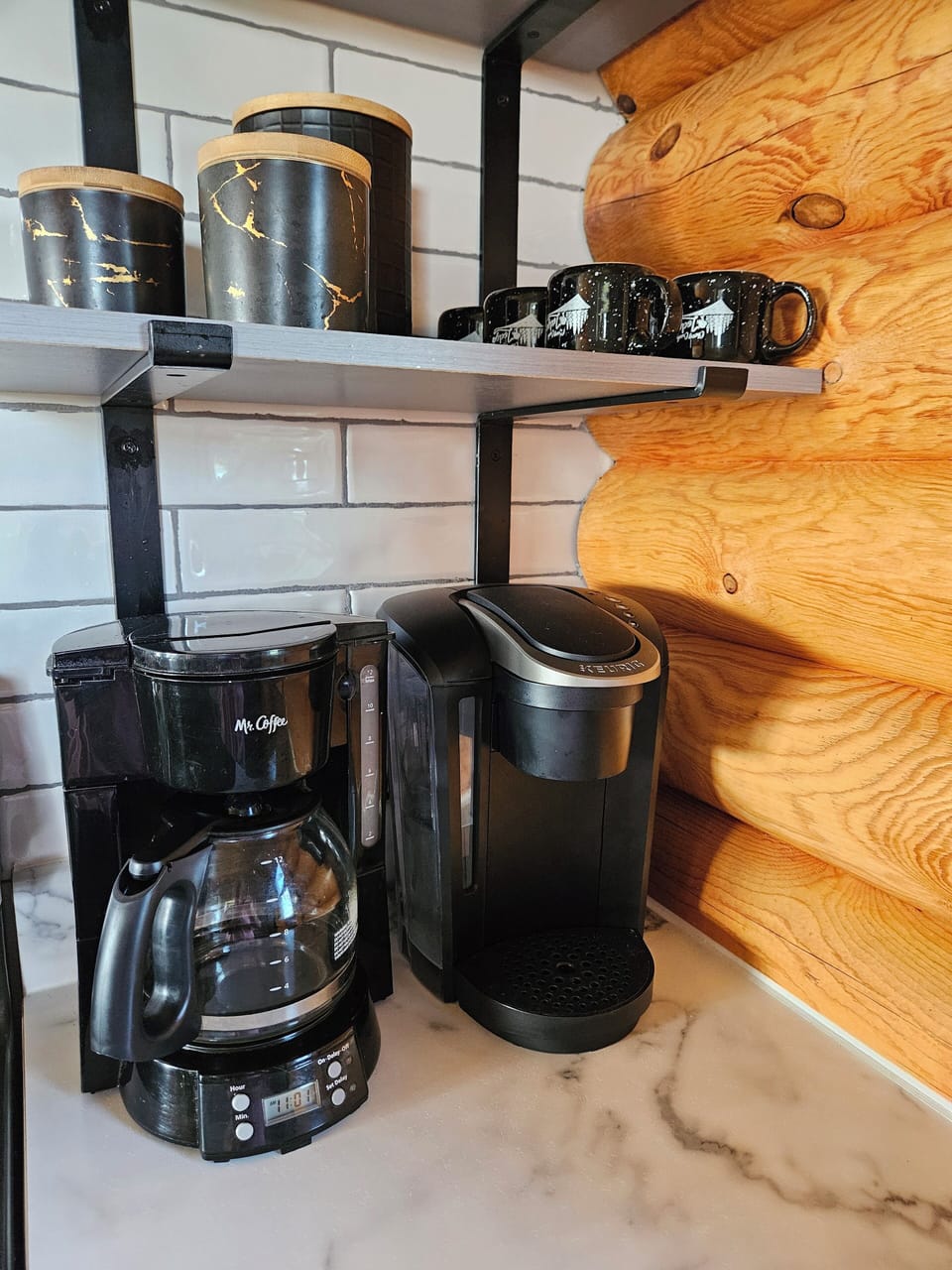 Coffee Pot, Kuerig (Ground Coffee, Tea, Sugar and Honey Provided)