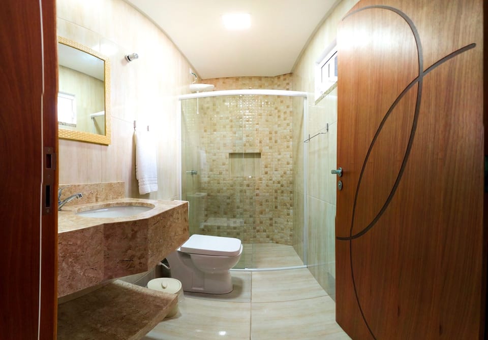 Standard Double Room | Bathroom | Hair dryer, towels, soap, toilet paper