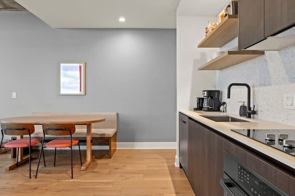 Kitchen and dining area