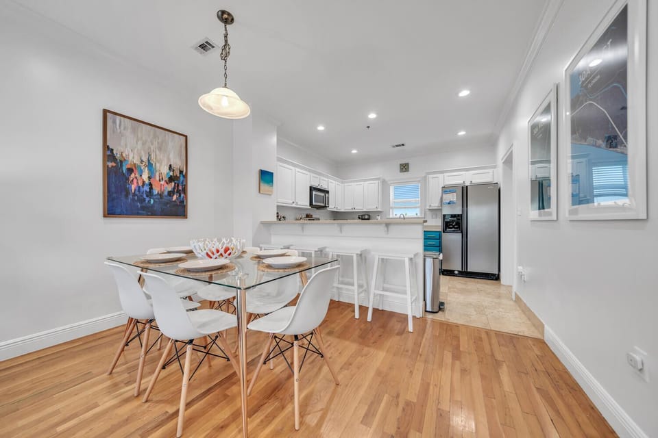 Dining and kitchen