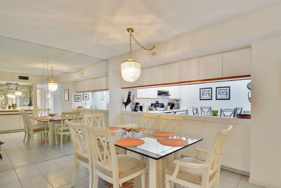 Indoor dining area.