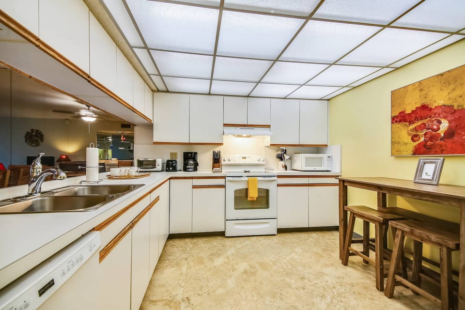 Spacious kitchen.