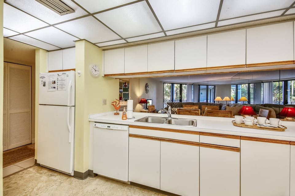 Pass-through in the kitchen.
