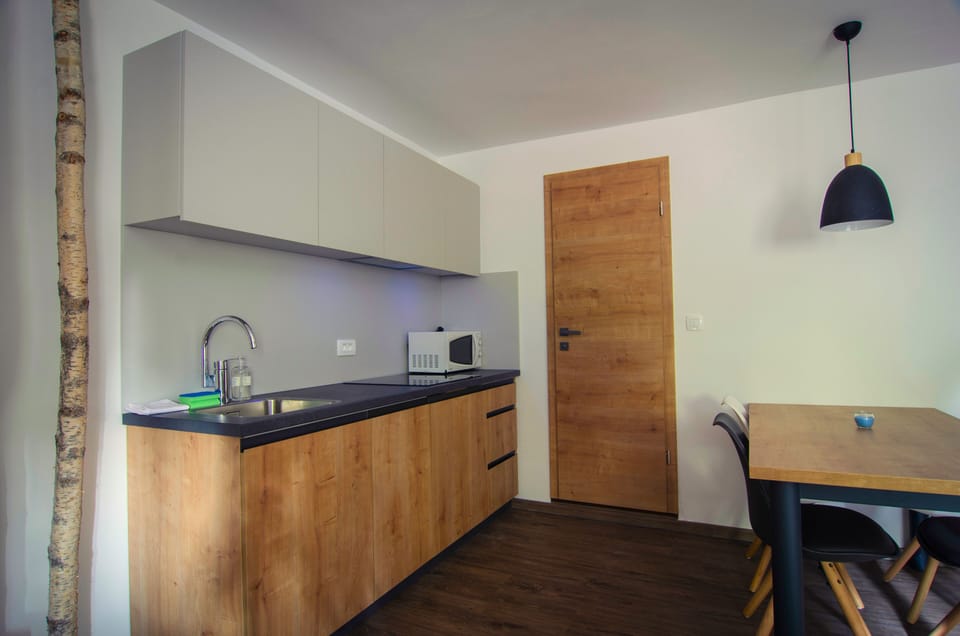 Kitchen and dining area.