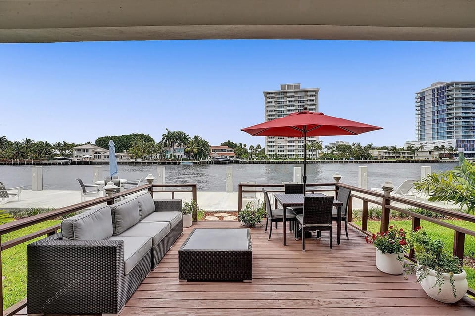 A peaceful start to your day on your own deck!