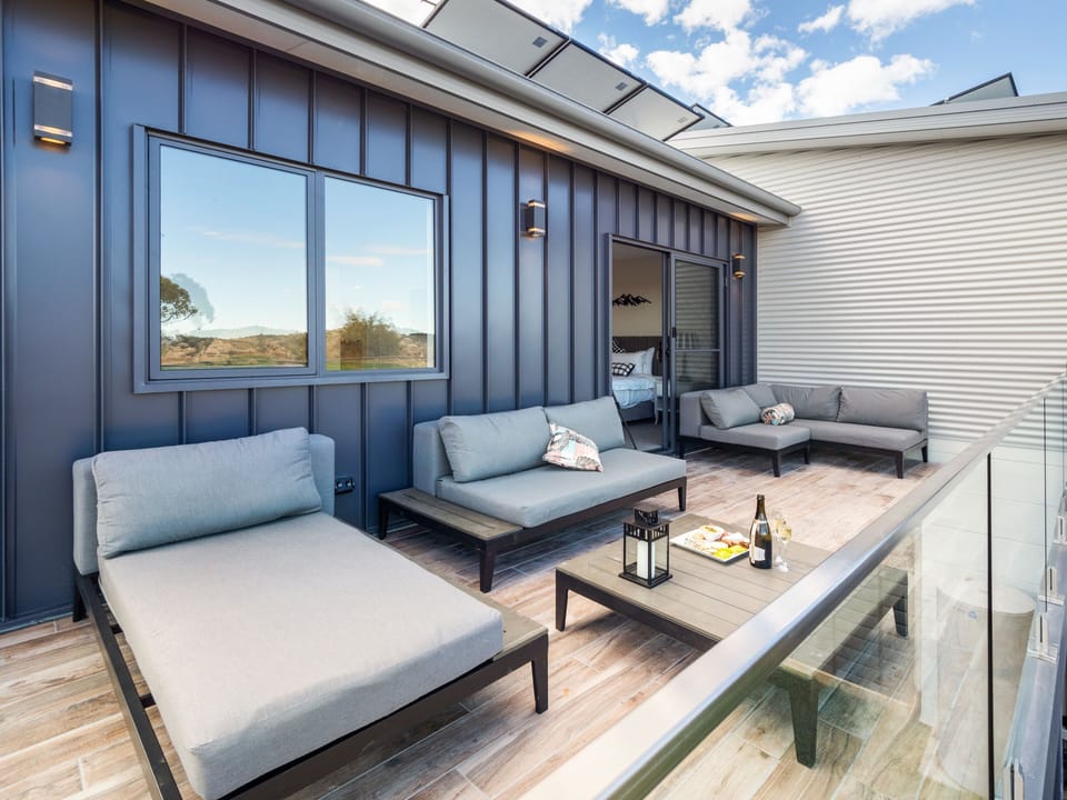 Outdoor Patio overlooks rear garden