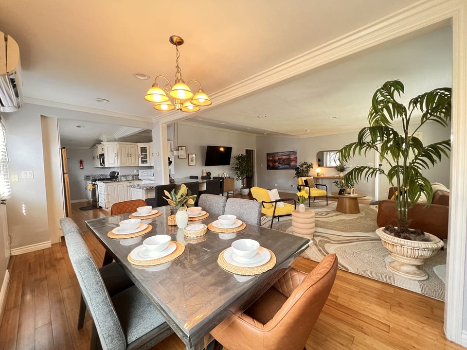 Ours Dinning Table up to 7 Guest comfortably. 