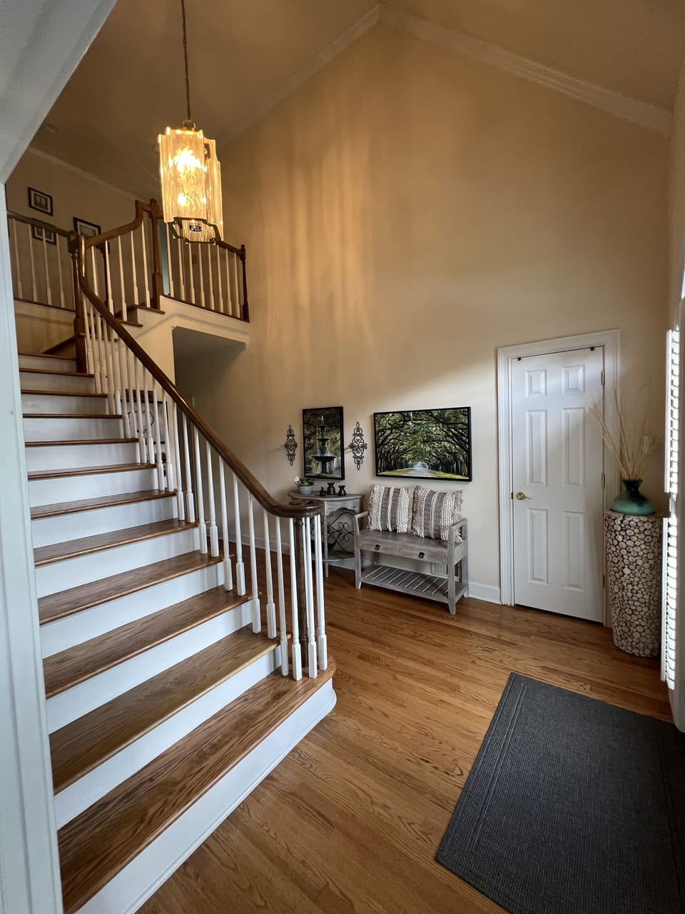 What you will see as you walk through the front door.