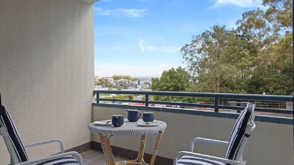 Front Balcony with distance water views