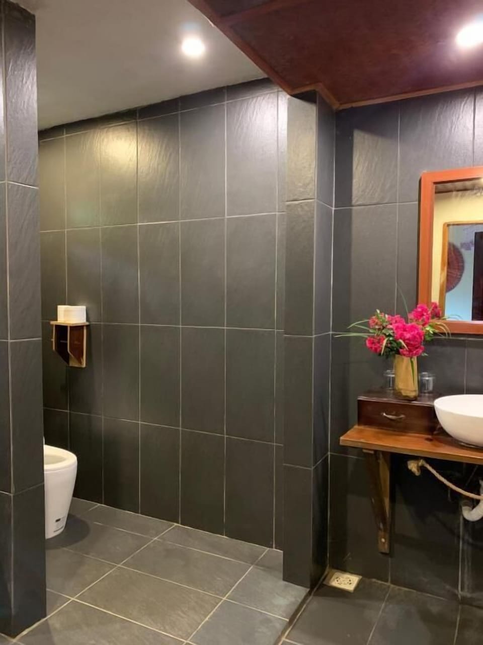 Free toiletries, hair dryer, slippers, bidet