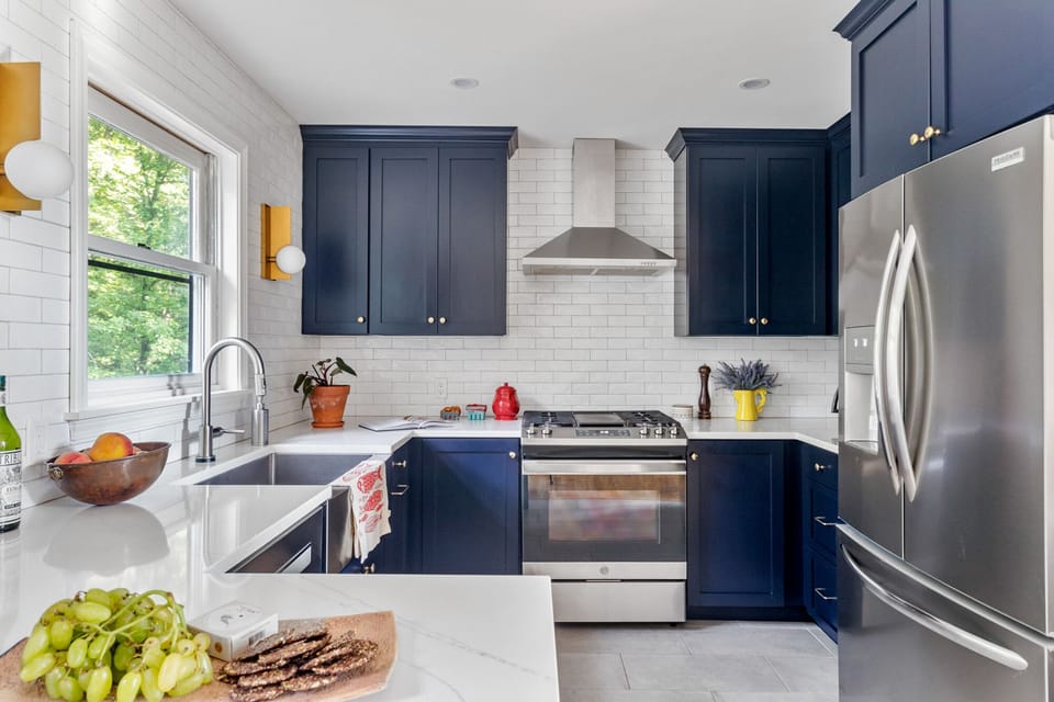 Kitchen with commercial-grade gas stove and everything you'll need 