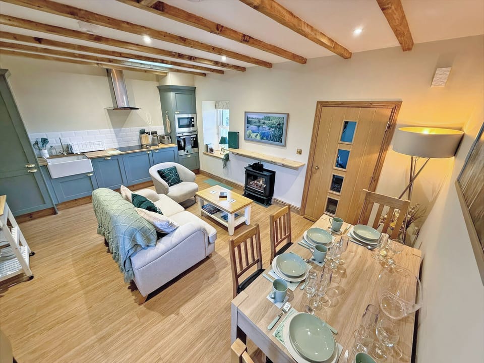 Open plan living space | Bumblebee Cottage - Ballavolley Cottages, Ballaugh