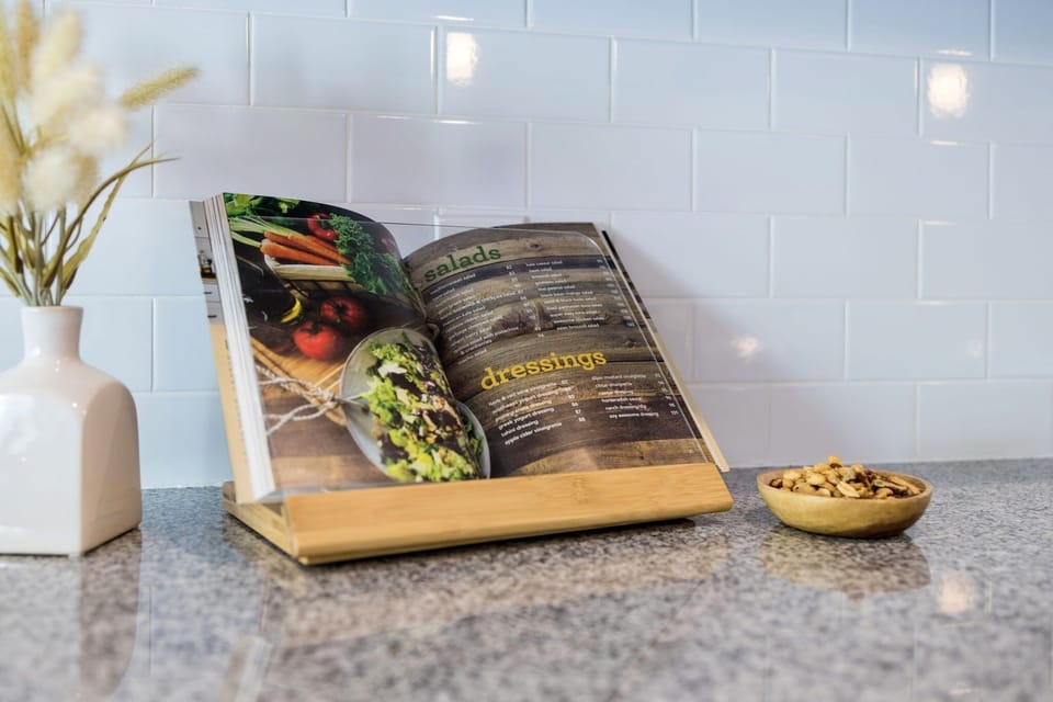 The chef's kitchen is perfectly equipped for large groups to make memories cooking together