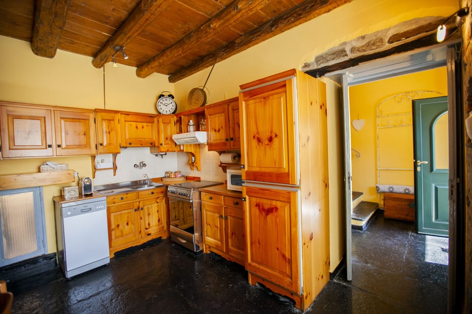 Panoramic House | Private kitchen | Fridge, oven, stovetop, cookware/dishes/utensils