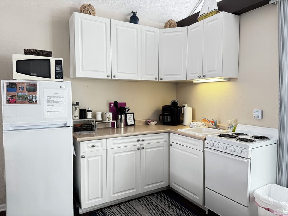 We have a Keurig and regular coffee pot, grab a cup & take a deep breath