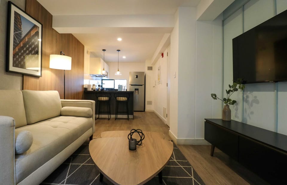 Living room with tv