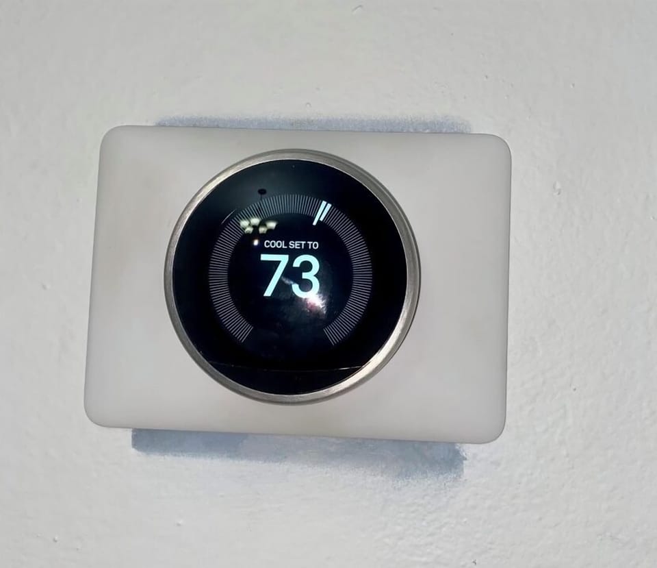 Follow screen display instruction on desired AC temperature inside home.