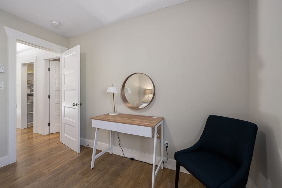 Workspace provided in 2nd bedroom