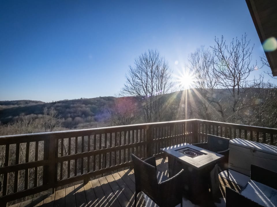 Sunrise view from deck