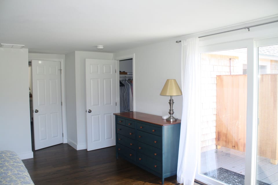 Slider door from the Master to the deck; walk-in closet as well