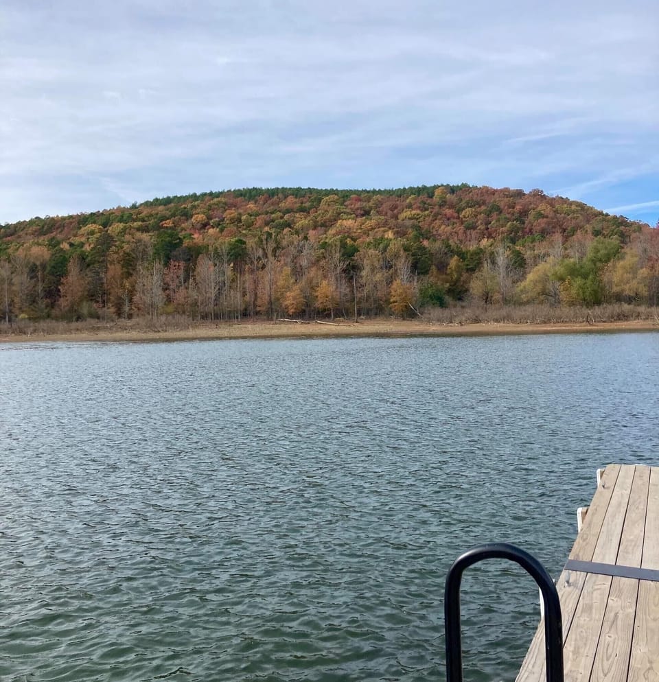 Nice dock at the boat ramp with amazing views