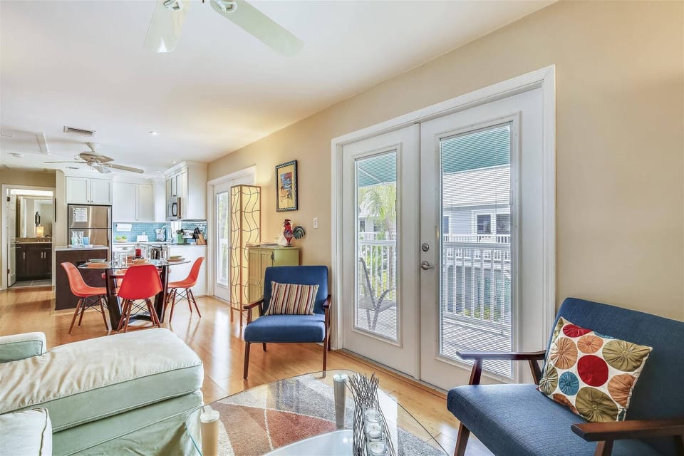 Outdoor access from the living area.
