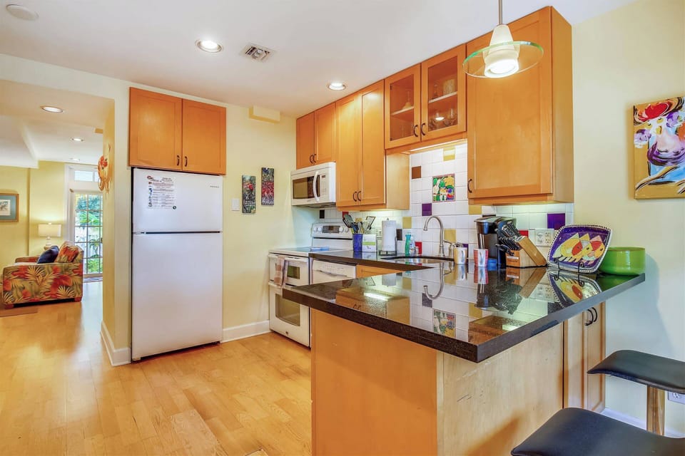 Spacious kitchen.