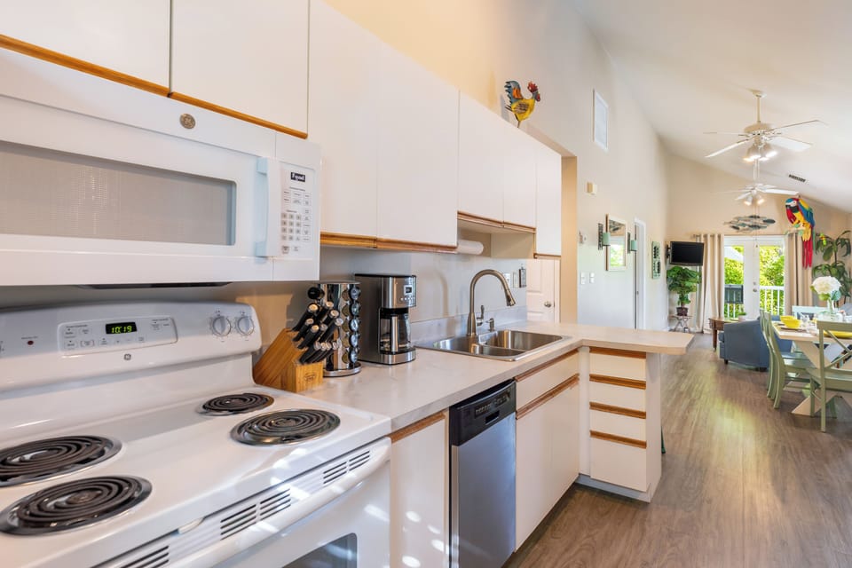 Spacious kitchen.