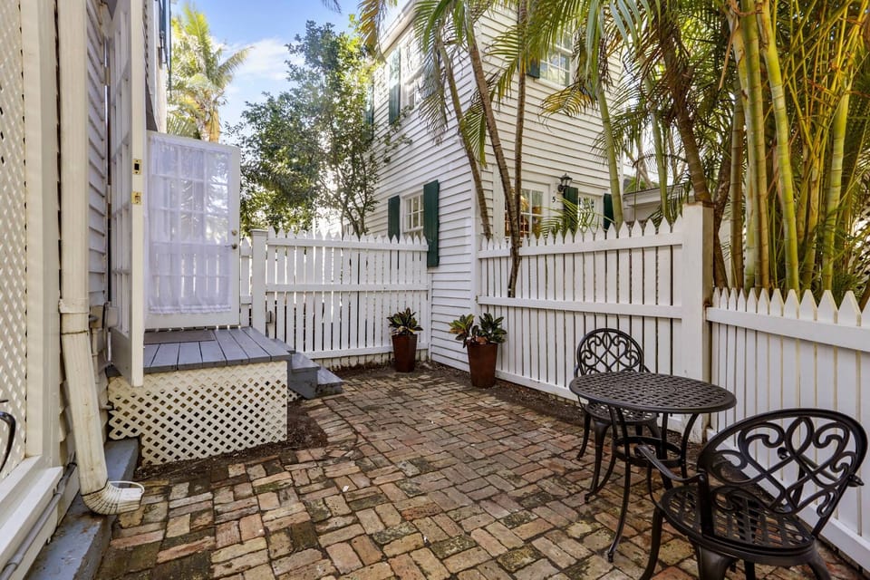 Seating area on the patio.