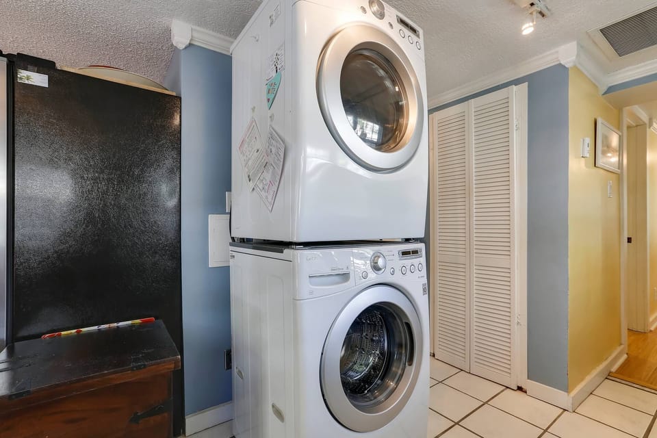 Laundry in unit.