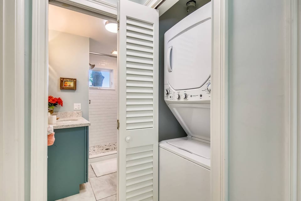 Laundry in unit.