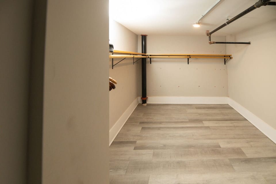 Original Building Bank Vault - now a closet