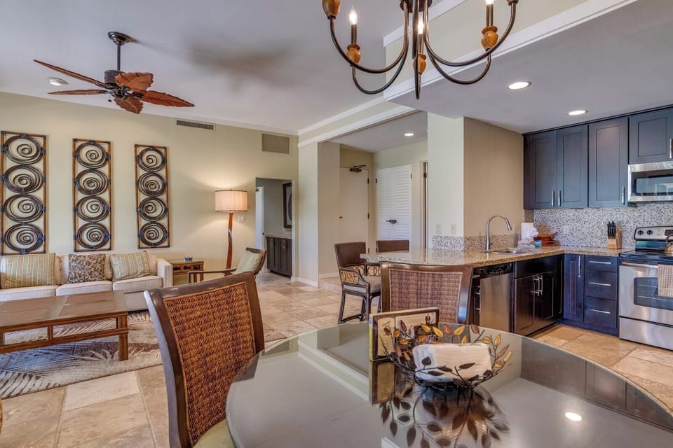 Surrounded by warm textures and earthy art, this table becomes a haven for connection, comfort, and vacation rituals    