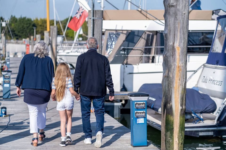 Stroll the private Lymington marina pontoons right from your front door.