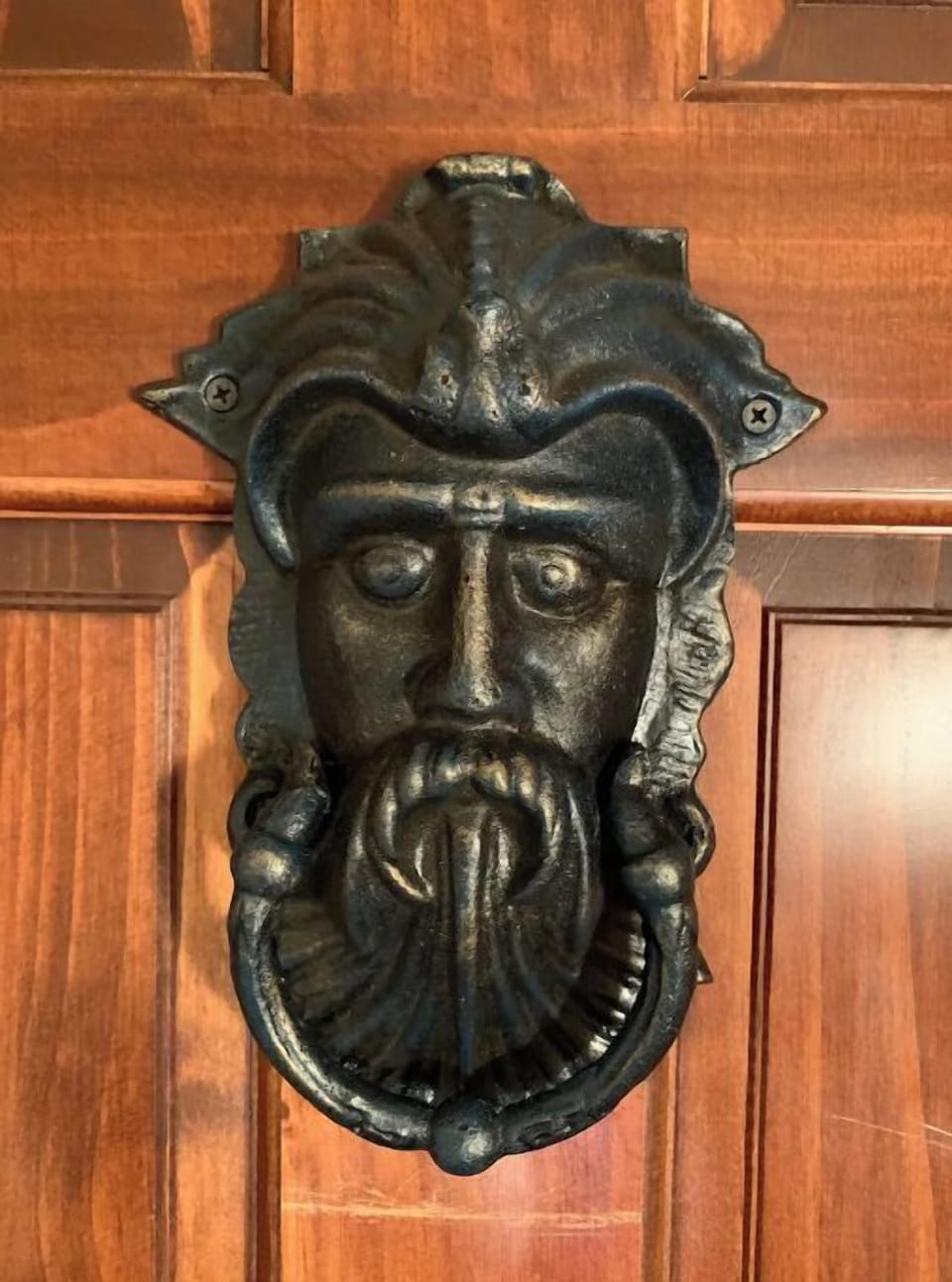 A friend greets you at the top of the stairs