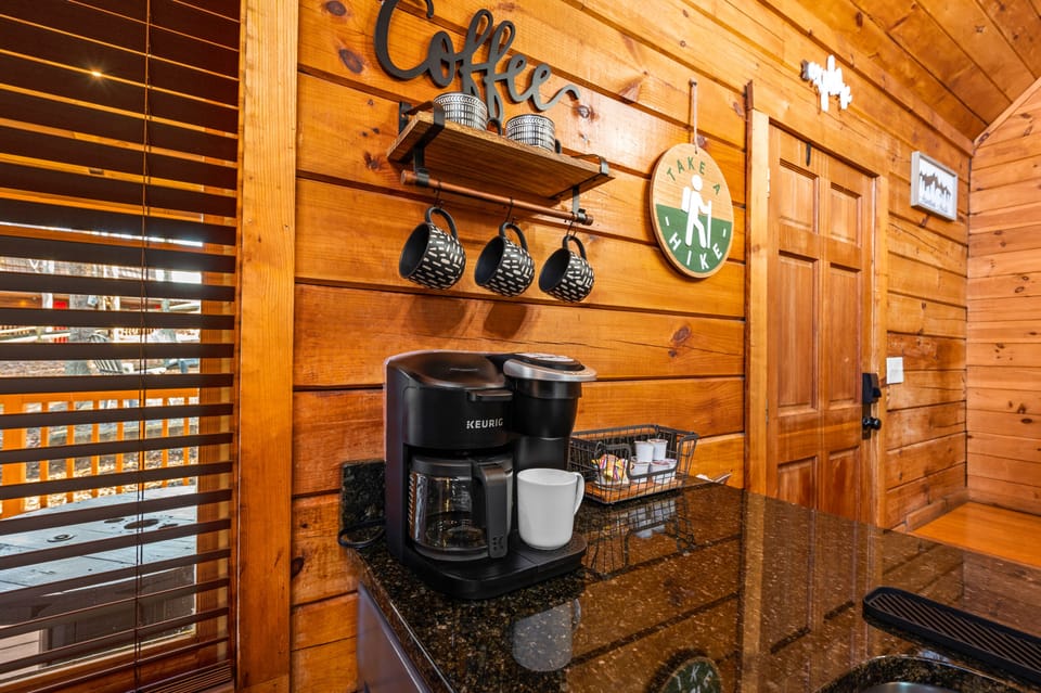 Coffee is a must!  Keurig K-Cup and 12-Cup coffee maker