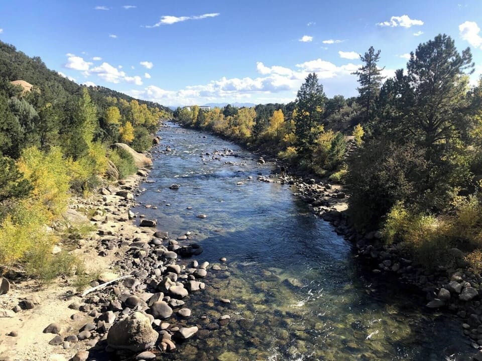 Arkansas River is a 10 minute walk down the road with hiking all around