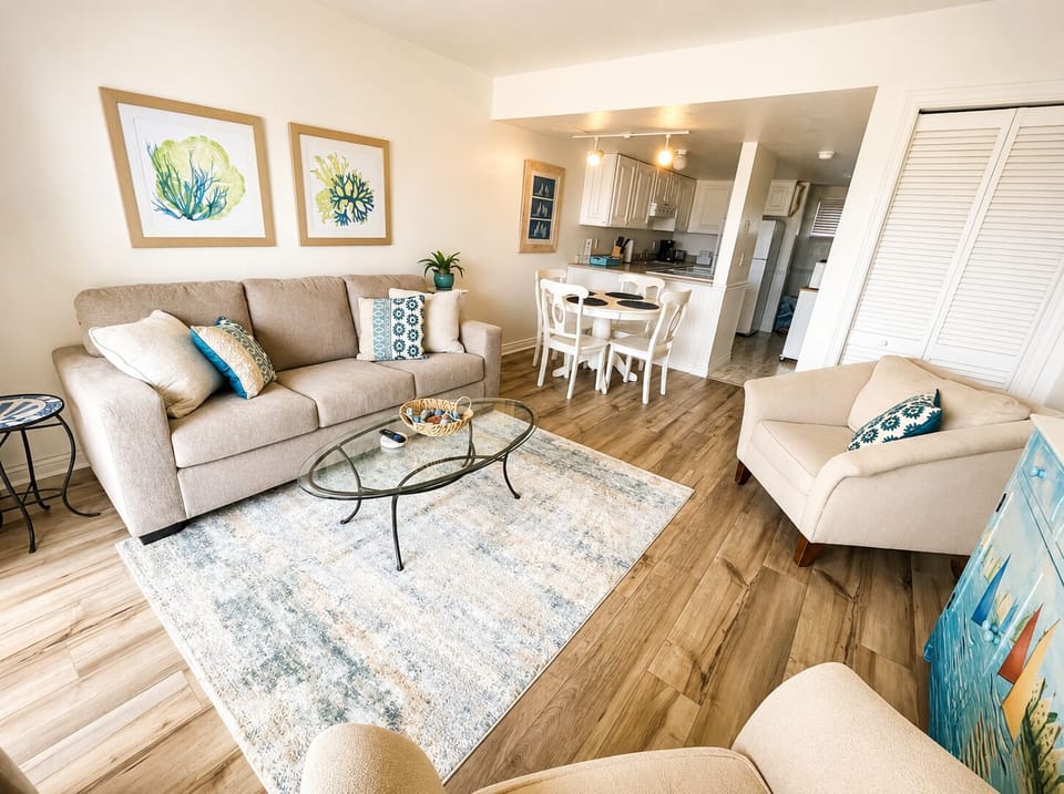 Living room with smart T.V.