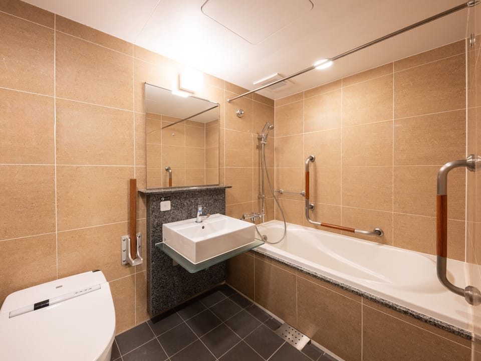Deluxe Twin Room, Non Smoking | Bathroom | Combined shower/tub, free toiletries, hair dryer, slippers