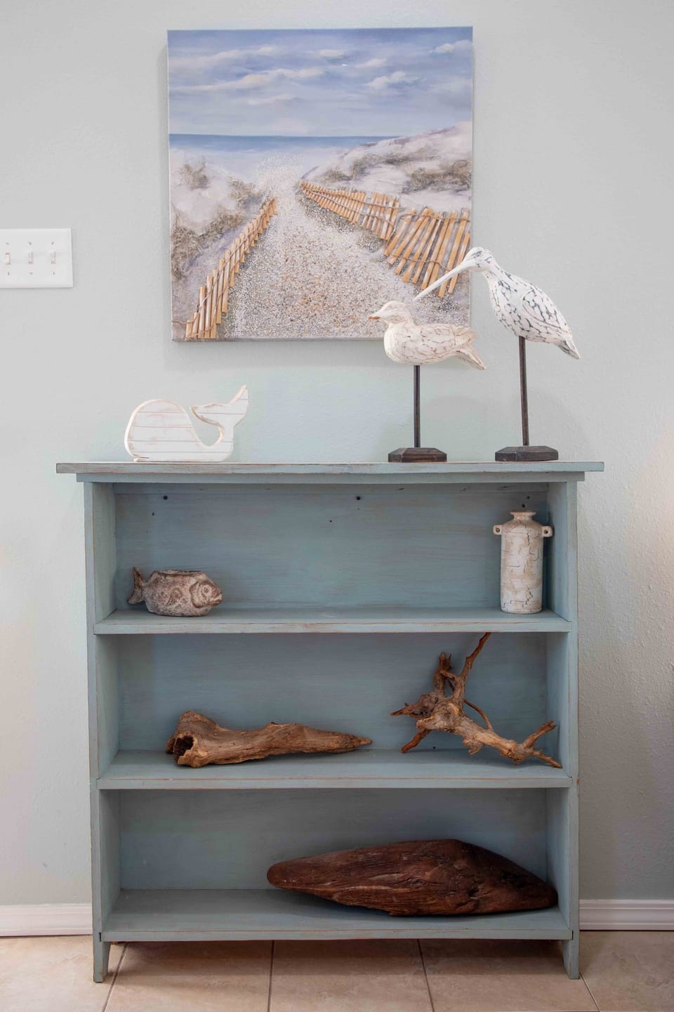 Living room book shelf
