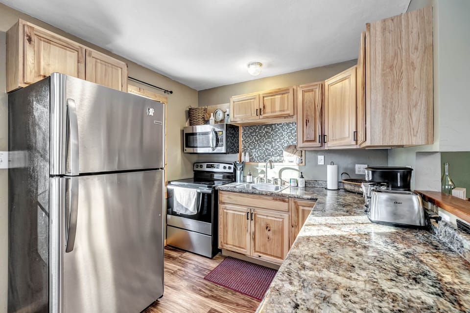 All brand new stainless steel appliances.  