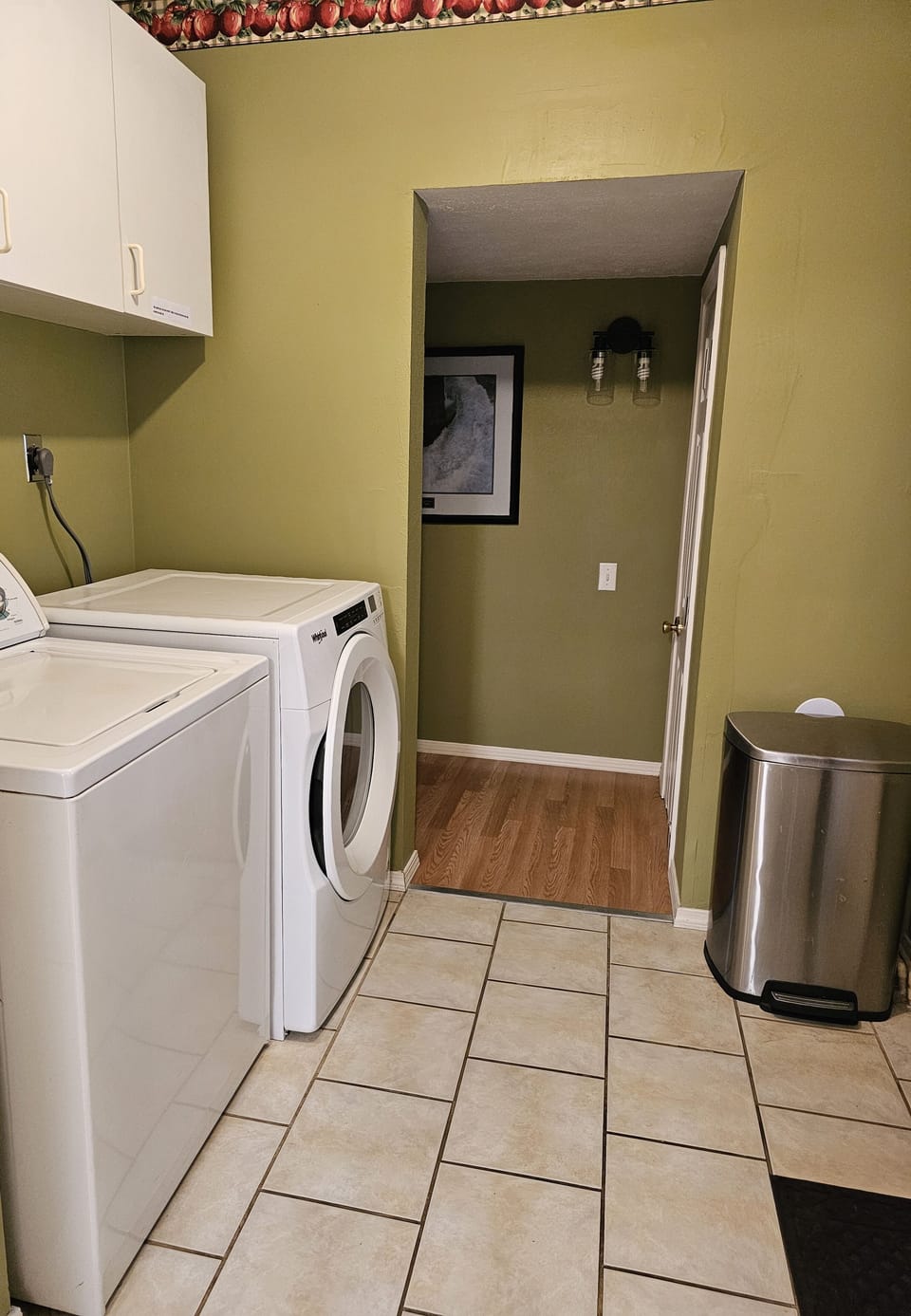 Laundry room off the back deck