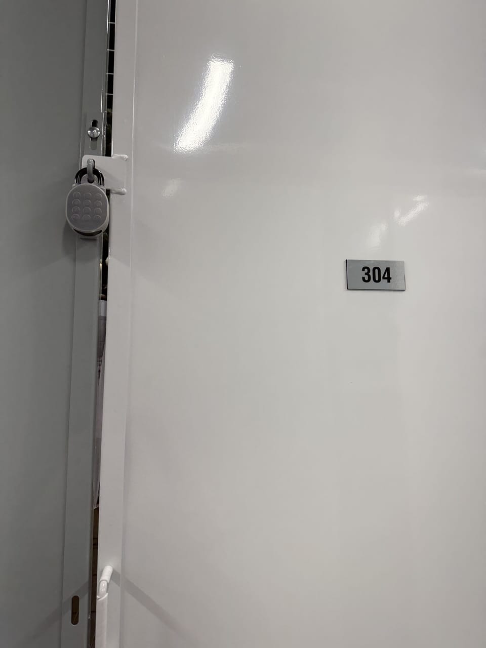 Locker for skis, boots and gear.