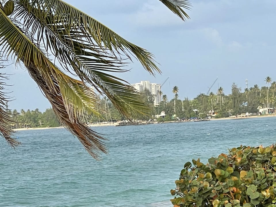 Views of Luquillo Kioskos from balcony 