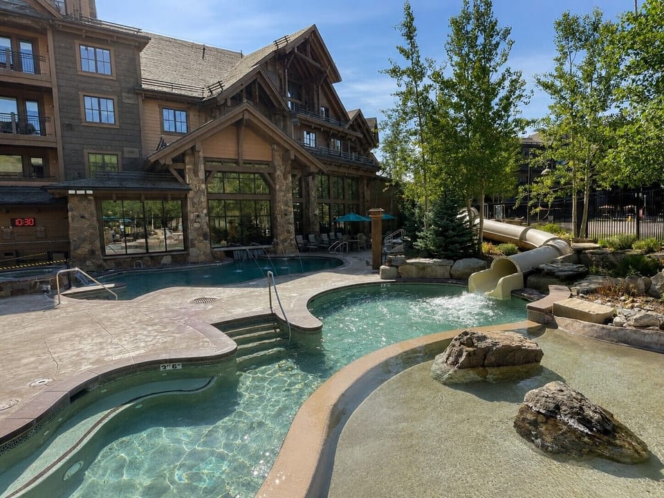 Make a splash in the outdoor heated pool