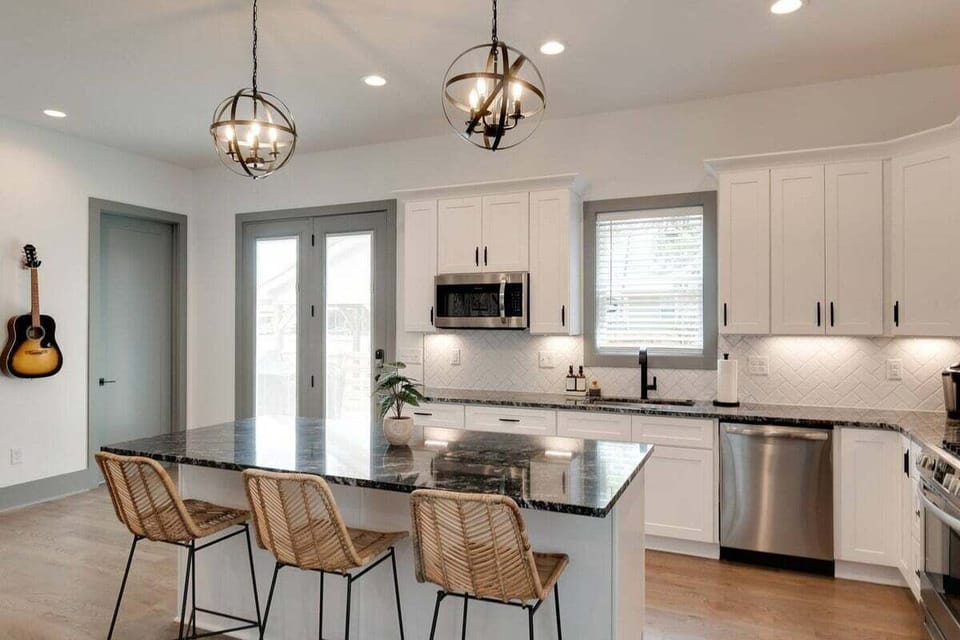 A chic setup perfect for entertaining or everyday meals.